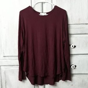 Longsleeve high low blouse